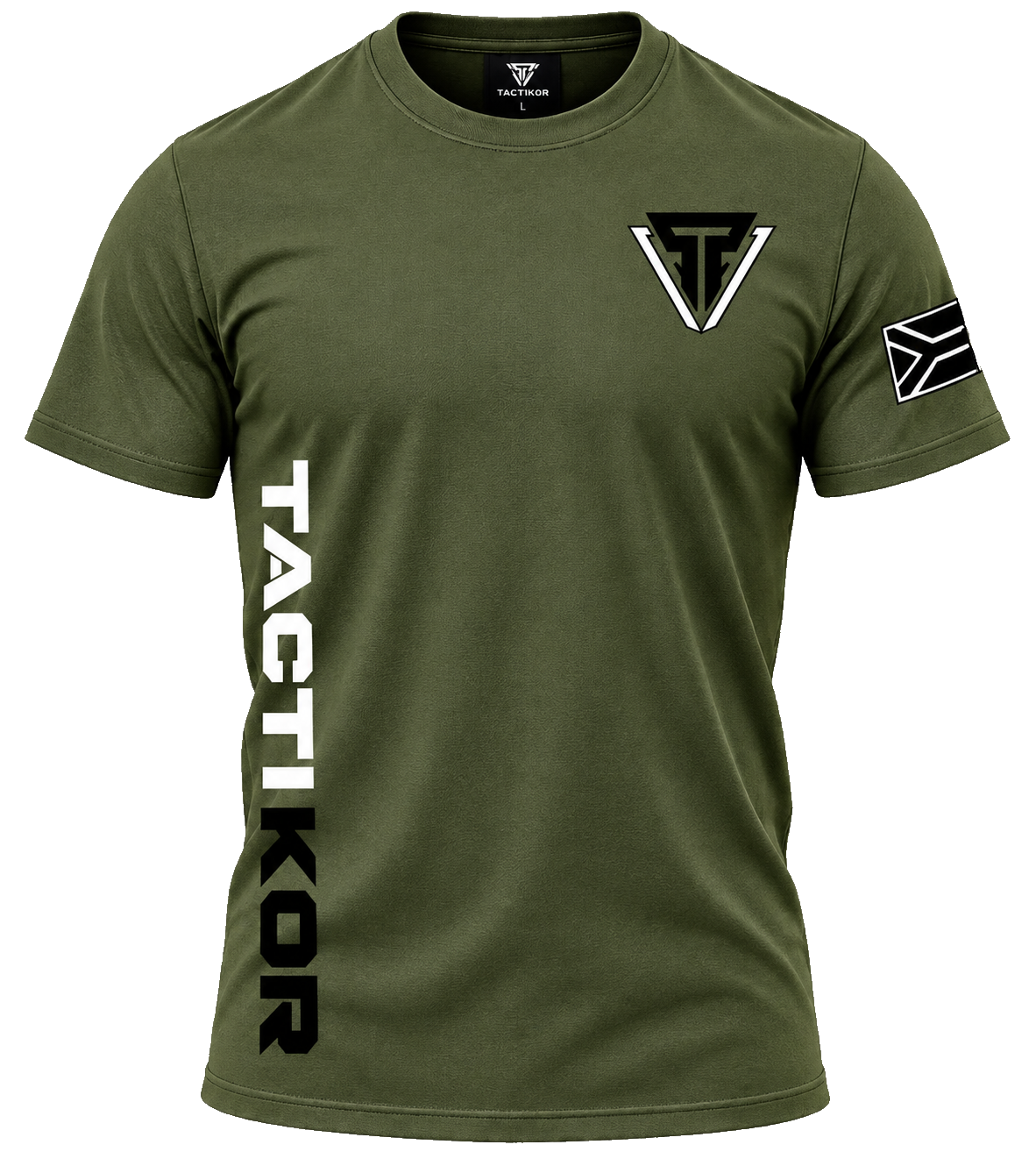 TactiKor 185G Gym Division Performance T-Shirt - Olive front view
