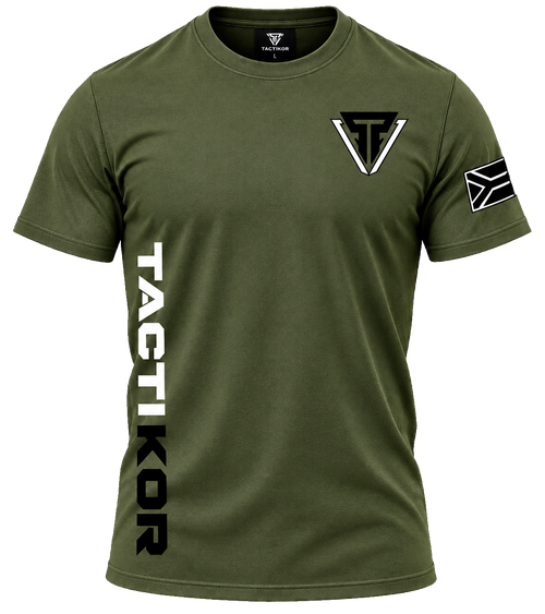 TactiKor 185G Gym Division Performance T-Shirt - Olive front view