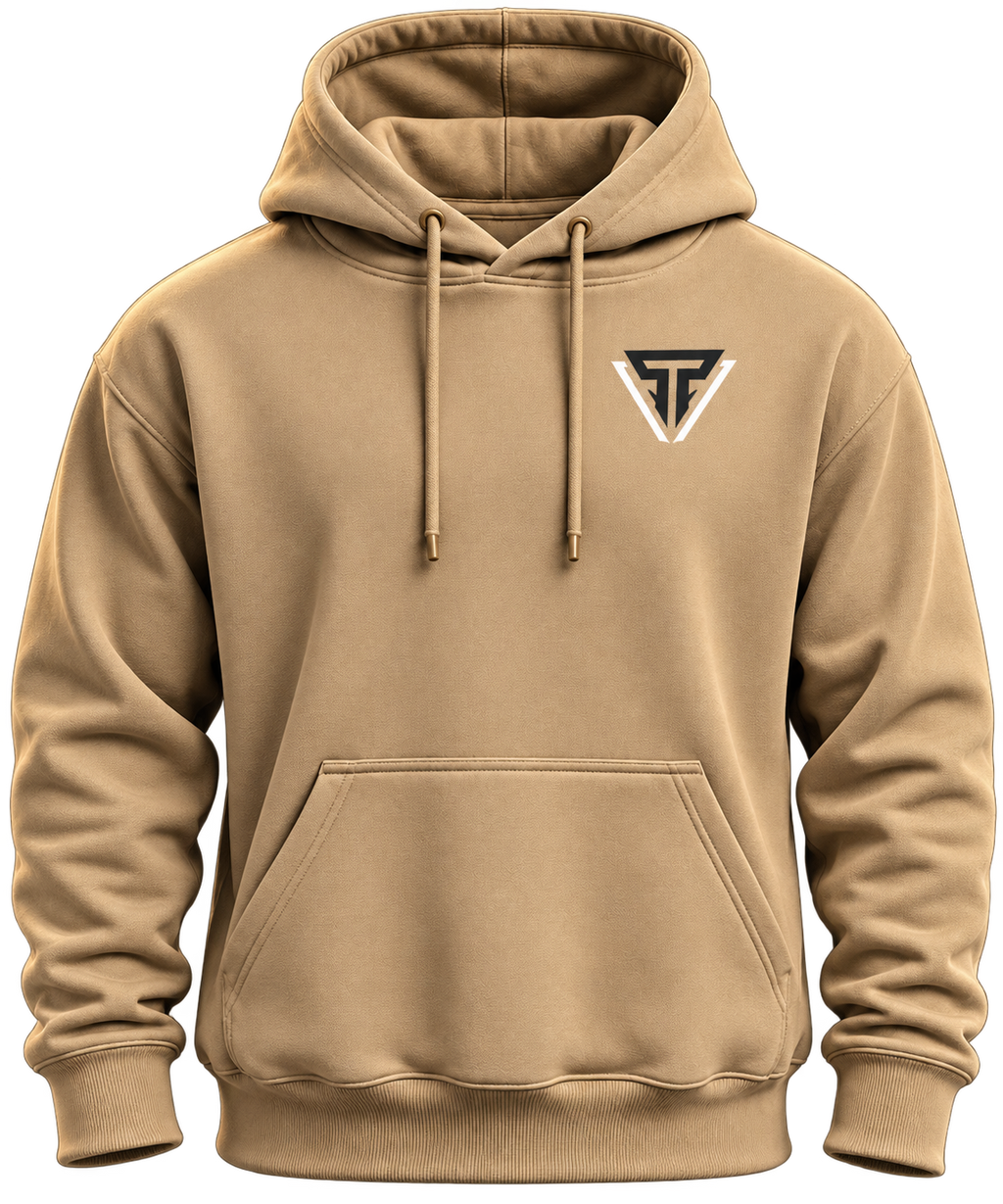 TactiKor 280G Tactical Hoodie stone colour front view