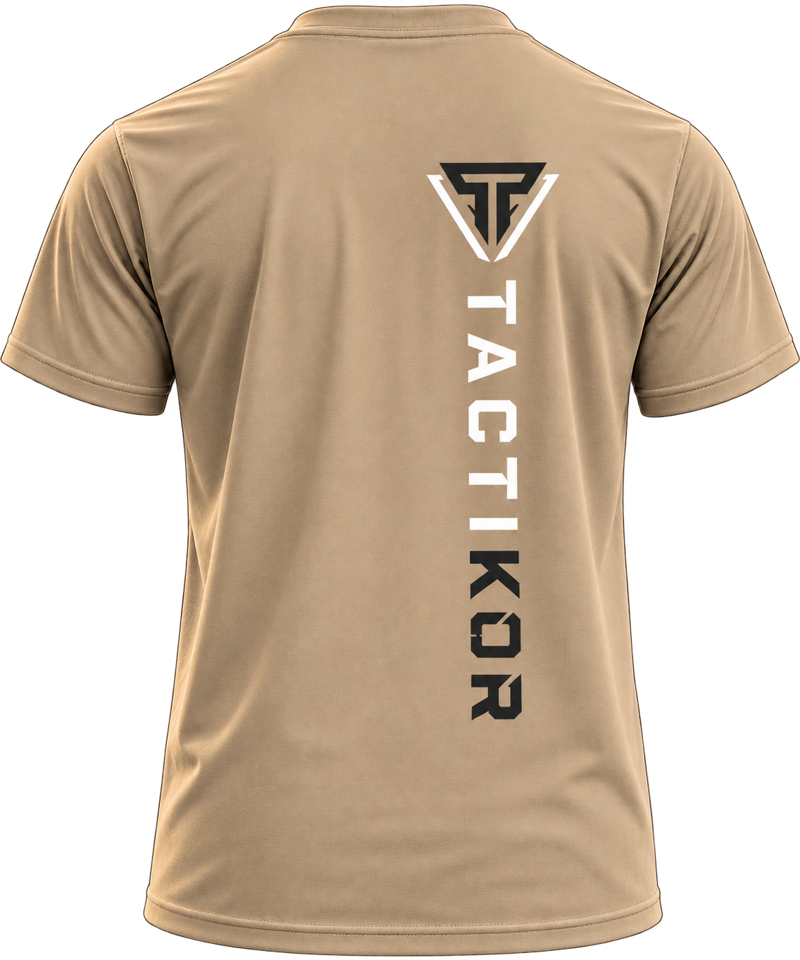 TactiKor 165G Tactical T-Shirt stone colour back view