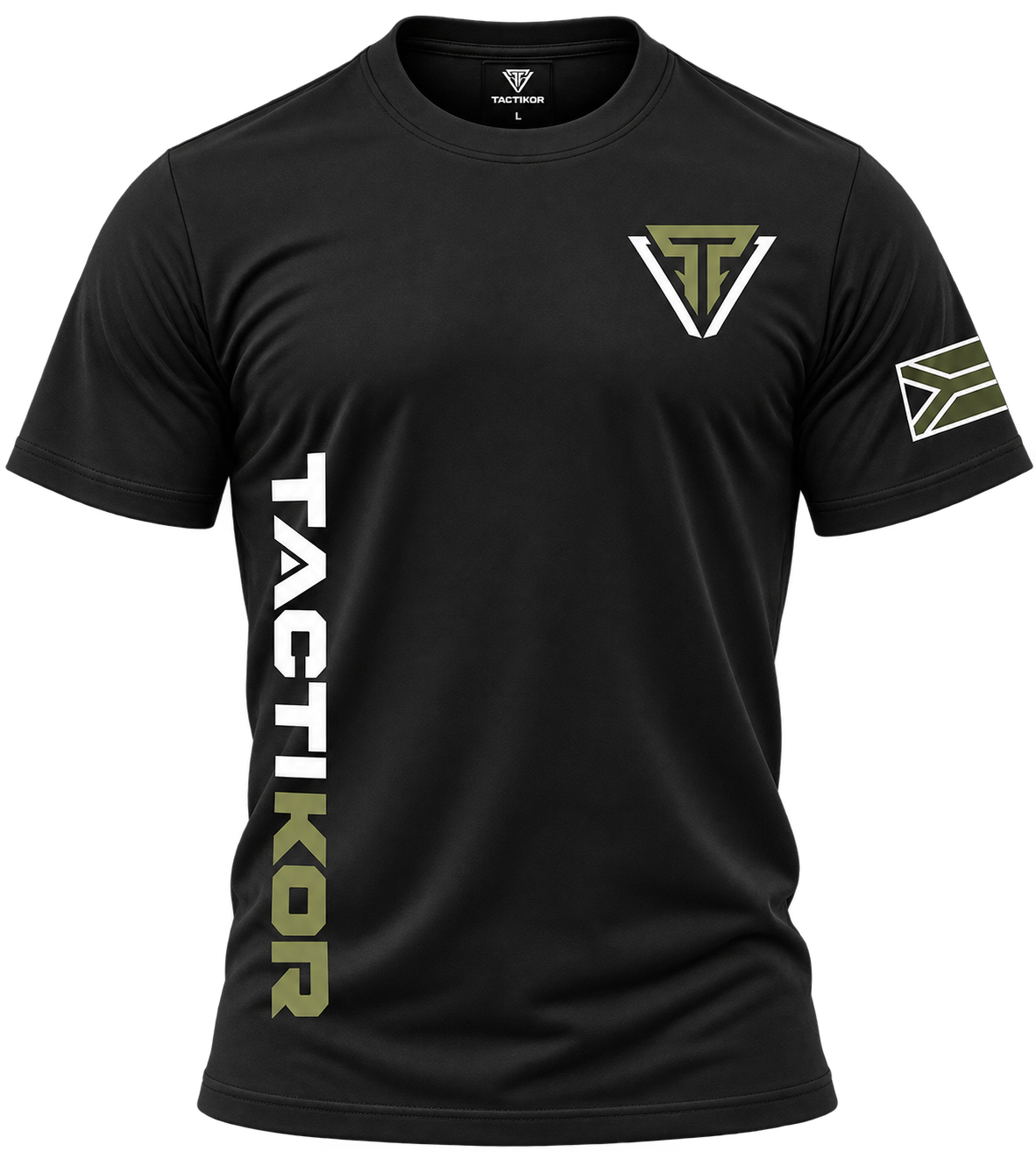 TactiKor 200G Moto Division T-Shirt black front view